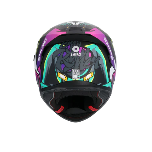 SHIRO RAPTOR CRAZY RABBIT HELMET MULTICOLOR MATTE - SECURTEX MOTOR SL (t/a MaximoMoto)