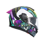 SHIRO RAPTOR CRAZY RABBIT HELMET MULTICOLOR MATTE - SECURTEX MOTOR SL (t/a MaximoMoto)