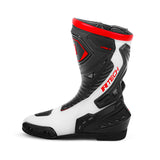 R-TECH Tornado 2.0 WP Motorcycle Leather Boots Black White Red