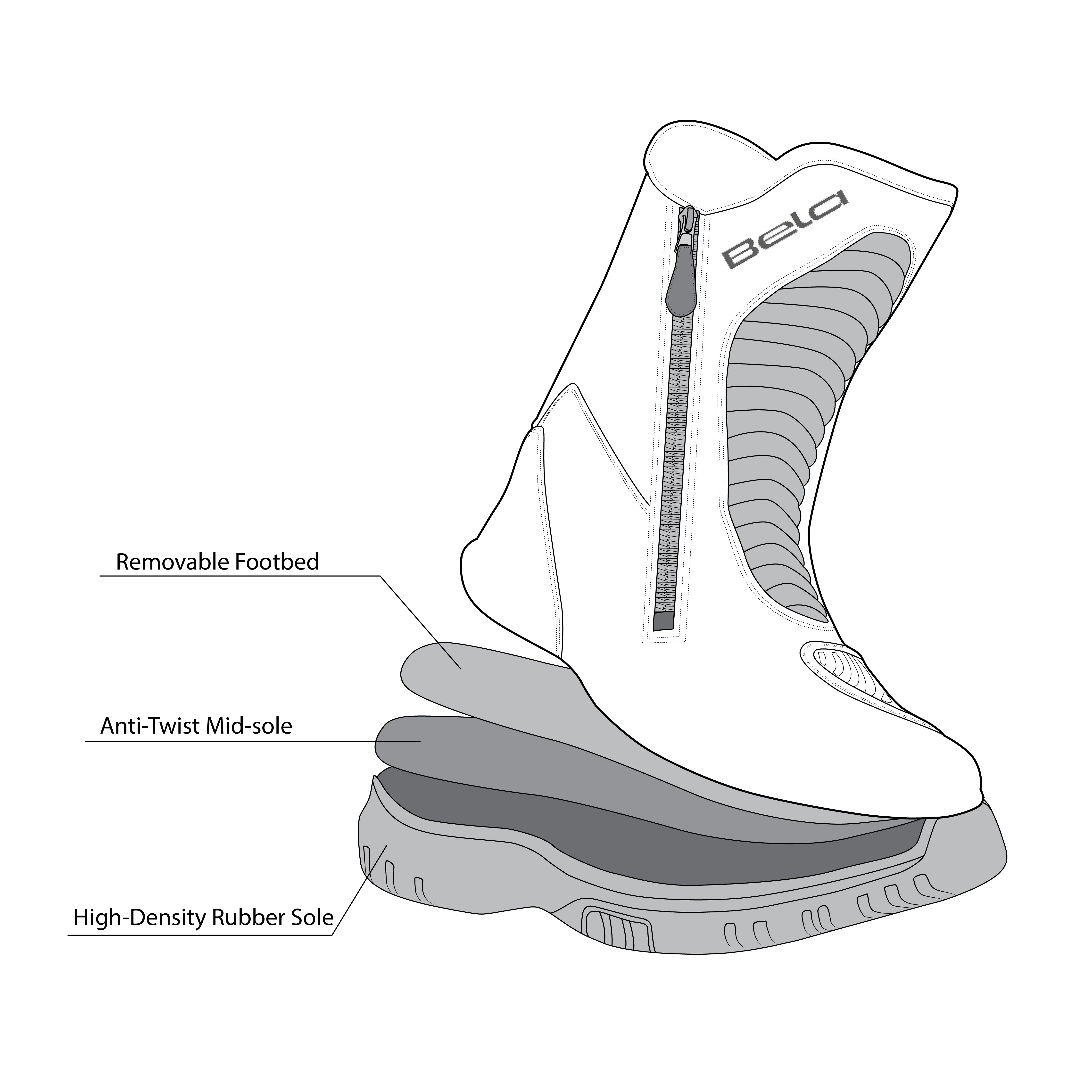 BELA Rio WR - Touring Boot - Black images