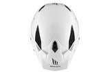 MT District Sv Solid A0 in Gloss White Off-Road Motorcycle Helmet