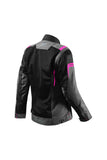 SEVENTY SD-JT68 Chaqueta Moto Verano Sahara Lady Gris/Fucsia