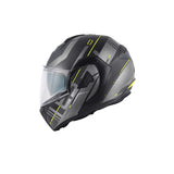 GIVI X30 PULSAR PUBY MOTORCYCLE MODULAR HELMET BLACK TITANIUM YELLOW