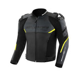 SHIMA BANDIT 2.0 MEN MOTORCYCLE LEATHER JACKET FLUO