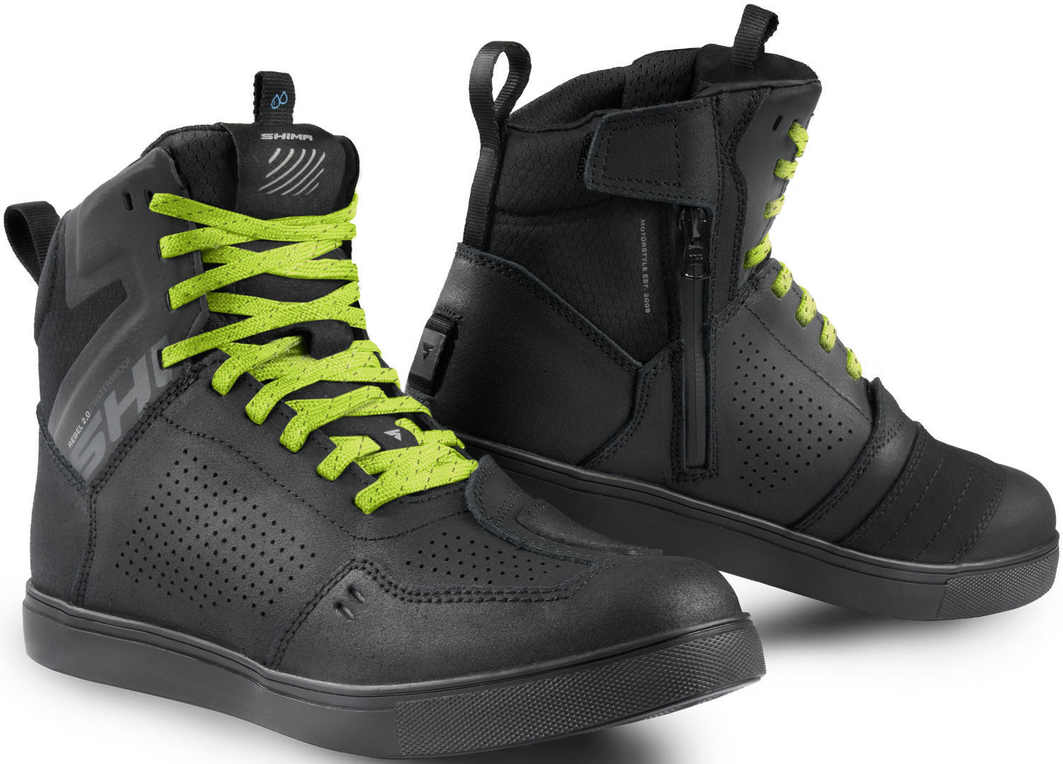 SHIMA Botas Rebel 2.0 Wp Hombre Negra - SECURTEX MOTOR SL (t/a MaximoMoto)
