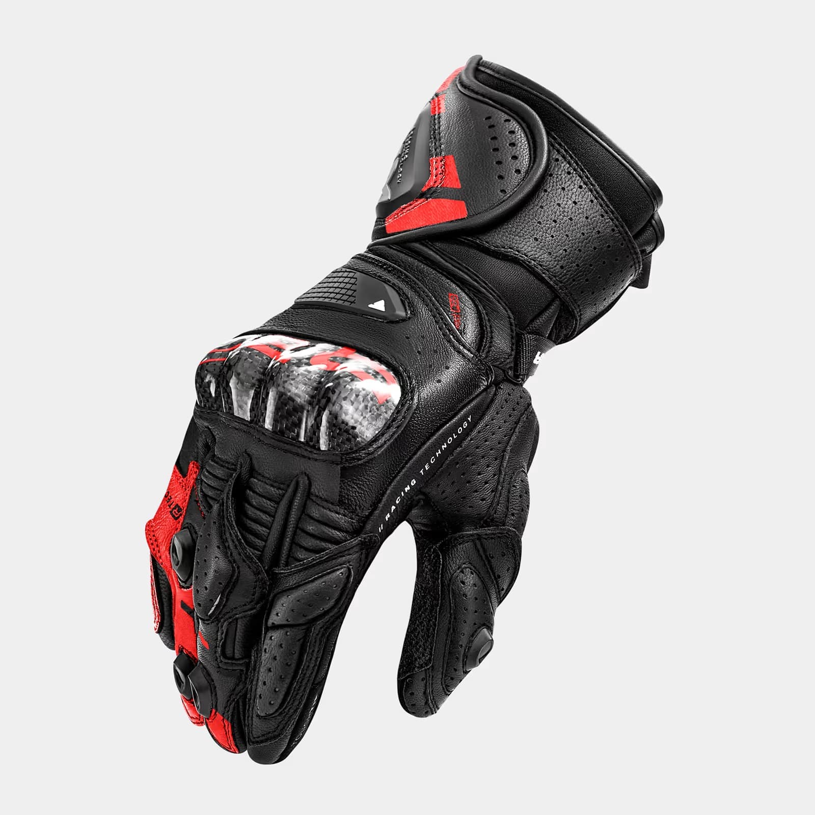 SHIMA RS-3 MEN MOTORCYCLE GLOVES BLACK RED