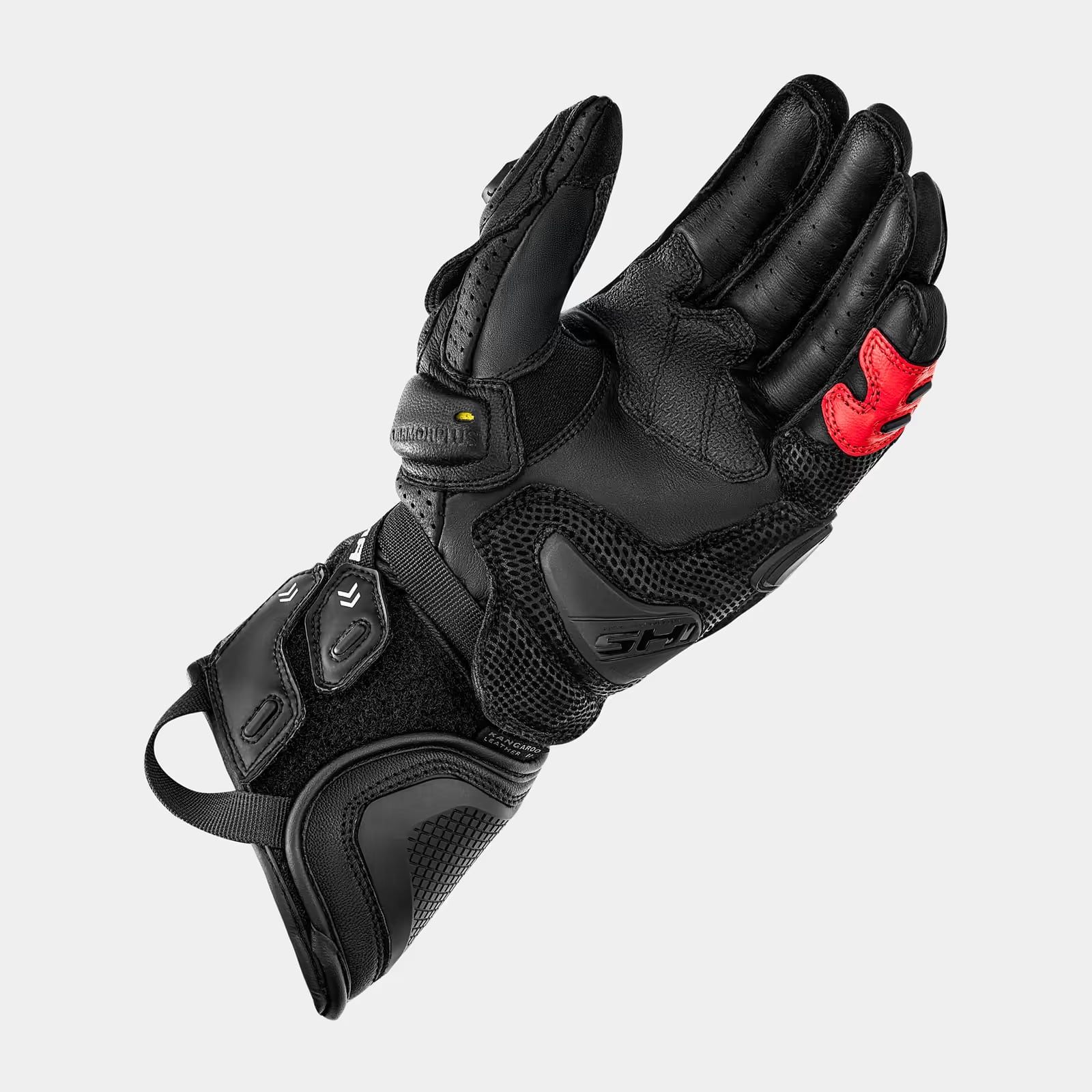 SHIMA RS-3 MEN MOTORCYCLE GLOVES BLACK RED