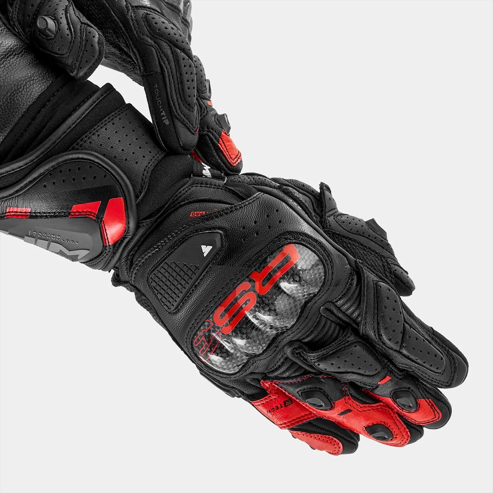 SHIMA RS-3 MEN MOTORCYCLE GLOVES BLACK RED