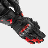 SHIMA RS-3 MEN MOTORCYCLE GLOVES BLACK RED