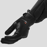 SHIMA SONIC MOTORCYCLE LEATHER GLOVES BLACK