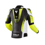 SHIMA STR 2.0 MEN MOTORCYCLE LEATHER JACKET FLUO