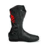 SHUA Super Tech Motorcycle Racing Leather Boots Black Red