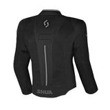 SHUA GRAVITY MESH LITE MAN MOTORCYCLE TEXTILE JACKET BLACK GREY