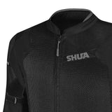 SHUA GRAVITY MESH LITE MAN MOTORCYCLE TEXTILE JACKET BLACK GREY