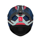 MT Braker SV Zebra Sports Motorcycle Helmets Matt Black Blue