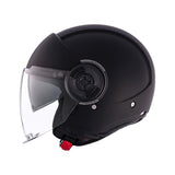 MT Viale Solid Motorcycle Open Face Helmet Matt Black