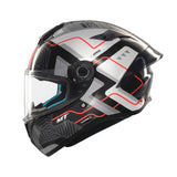 MT Targo S Brik Sports Motorcycle Full Face Helmet Black White