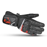 BELA Lemox Racing Motorcycle Gloves Black Red - DELIVERY WITHIN 8 WEEKS - back pic