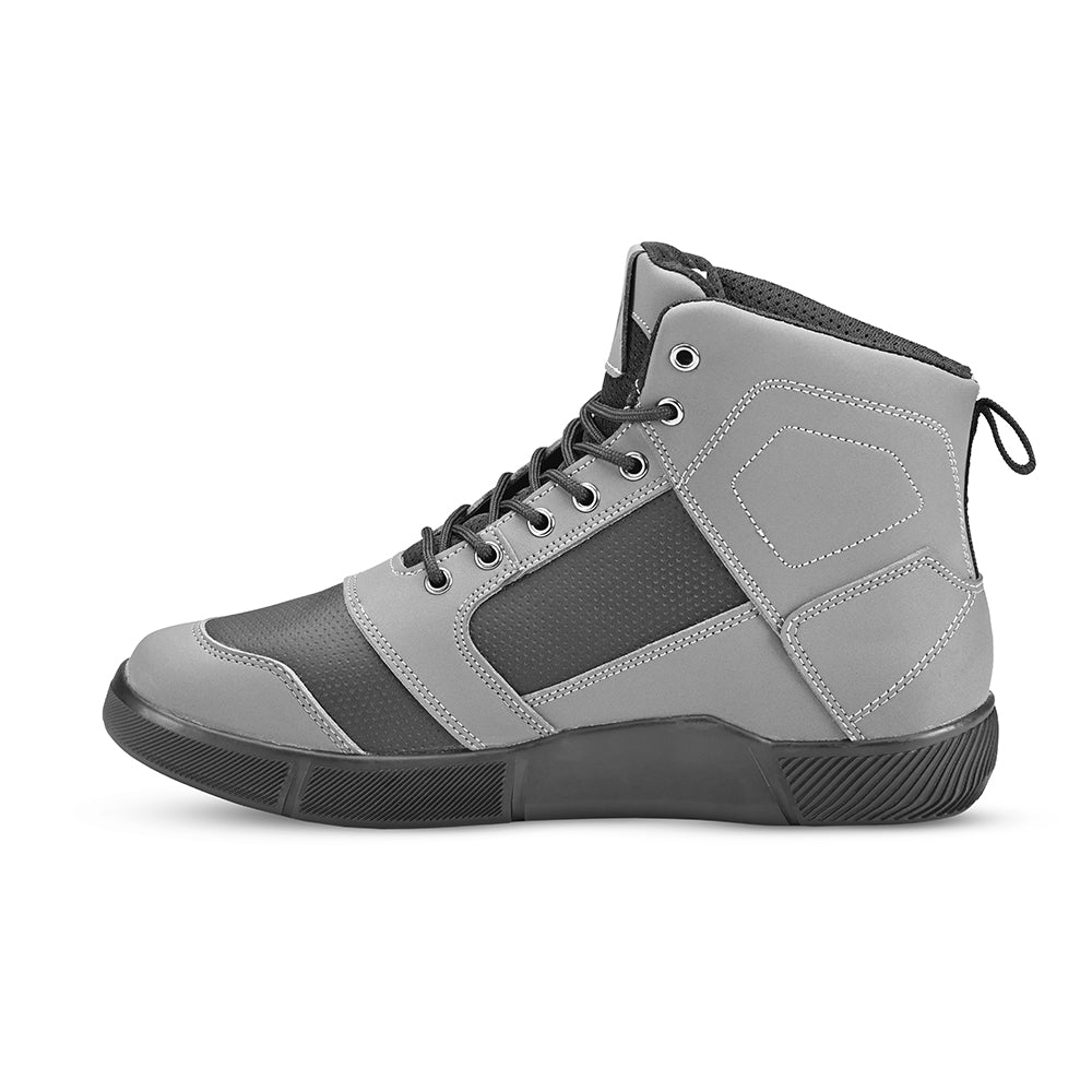 SHUA Shift Men's Urban Motorcycle Boots Grey