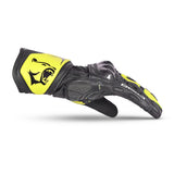 Bela Rocket Long Racing Gloves Black Yellow Flouro