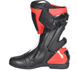 Bela Turbo Track - urban motorcycle boots - black red - MaximomotoUK