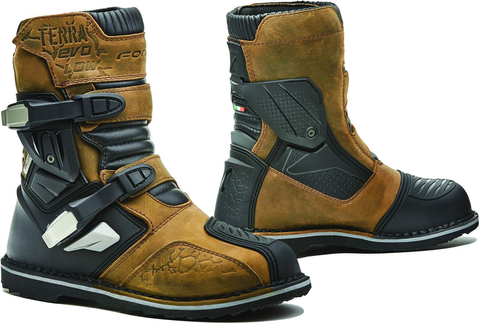 FORMA TERRA EVO LOW DRY ADVENTURE MOTORCYCLE BOOTS BROWN