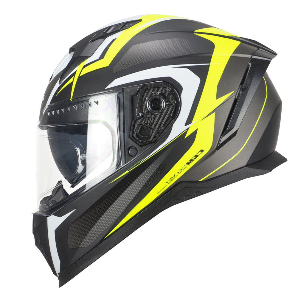 CGM 311G BLAST SPORT Integrales Casco Negro Amarillo Fluo Mate