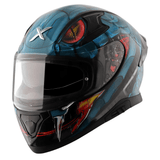 AXOR APEX VENOMOUS DV FULL FACE MOTORCYCLE HELMET BLACK_BLUE