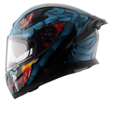 AXOR APEX VENOMOUS DV FULL FACE MOTORCYCLE HELMET BLACK_BLUE