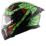 AXOR APEX VENOMOUS DV FULL FACE MOTORCYCLE HELMET BLACK_GREEN