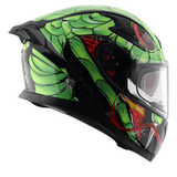 AXOR APEX VENOMOUS DV FULL FACE MOTORCYCLE HELMET BLACK_GREEN