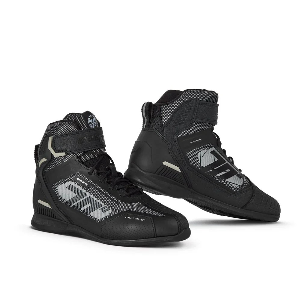 SEVENTY SD-BR2 VELOCE Botas Deportivas Unisex Para Motociclista Negro/Gris - BOTAS