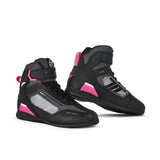 SEVENTY SD-BR2 VELOCE Unisex Summer Motorcycle Boots Black/Pink/White