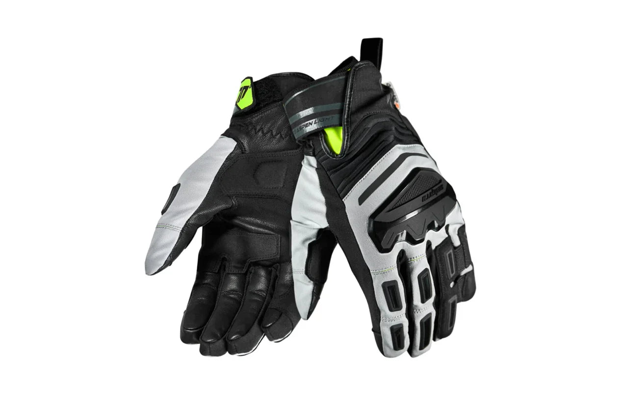 SEVENTY SD-T13 ASPEN LIGHT Men's Motorcycle Gloves Grey/Fluor Yellow