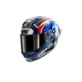 SHARK AERON-GP FIM Racing #1 Replica Helmet Signed by Zarco White Black Blue