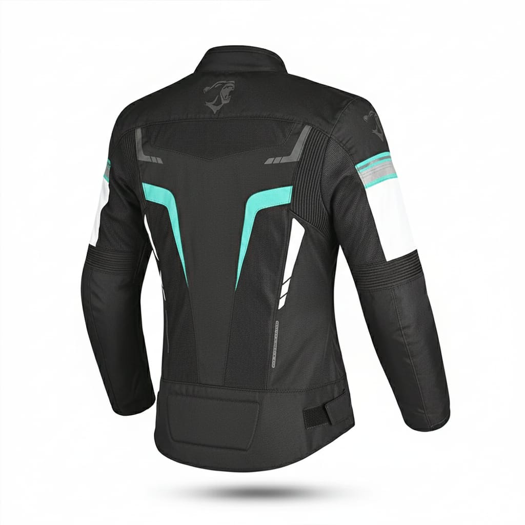 BELA Sprinter Lady Textile Motorcycle Jacket Black Turquoise