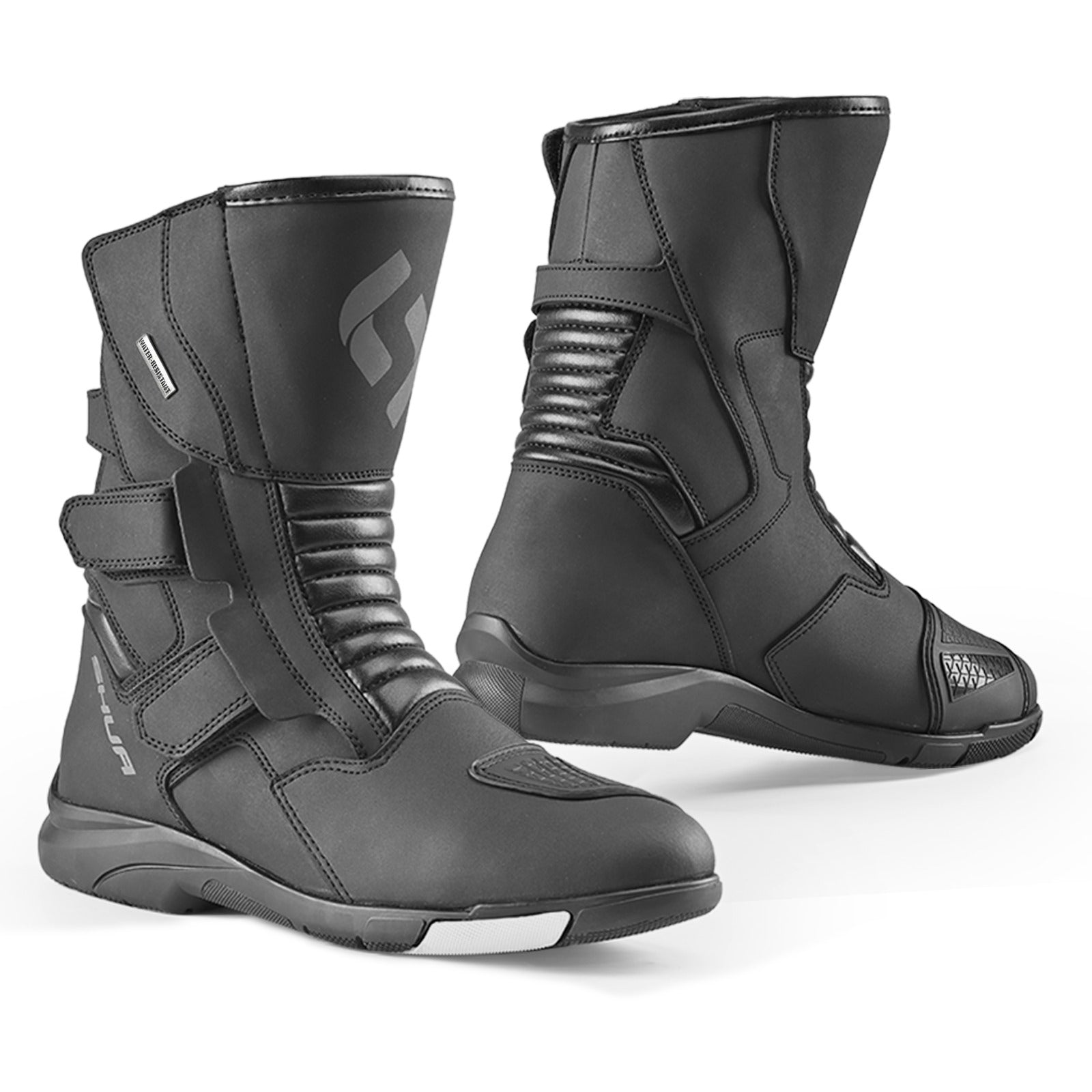 SHUA Tour Master Botas De Motociclismo De Turismo Negro
