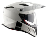 AXOR X-CROSS SPORT DUAL VISOR MOTORCYCLE HELMET PEARL WHITE