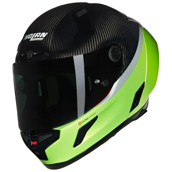 NOLAN X-804 RS ULTRA CARBON D.O.C. 347 Integral Green Impulse Hull