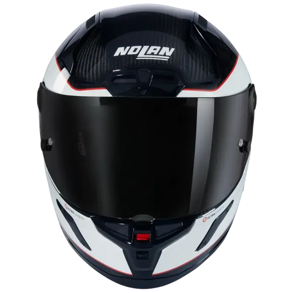 NOLAN X-804 RS ULTRA CARBON ASSO DI PICCHE 343 Full Face Helmet Bianco Rosso