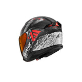 Shark SKWAL i3 Hellcat abierto Casco negro mate cromado rojo