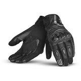 bela air flow man motorbike gloves black