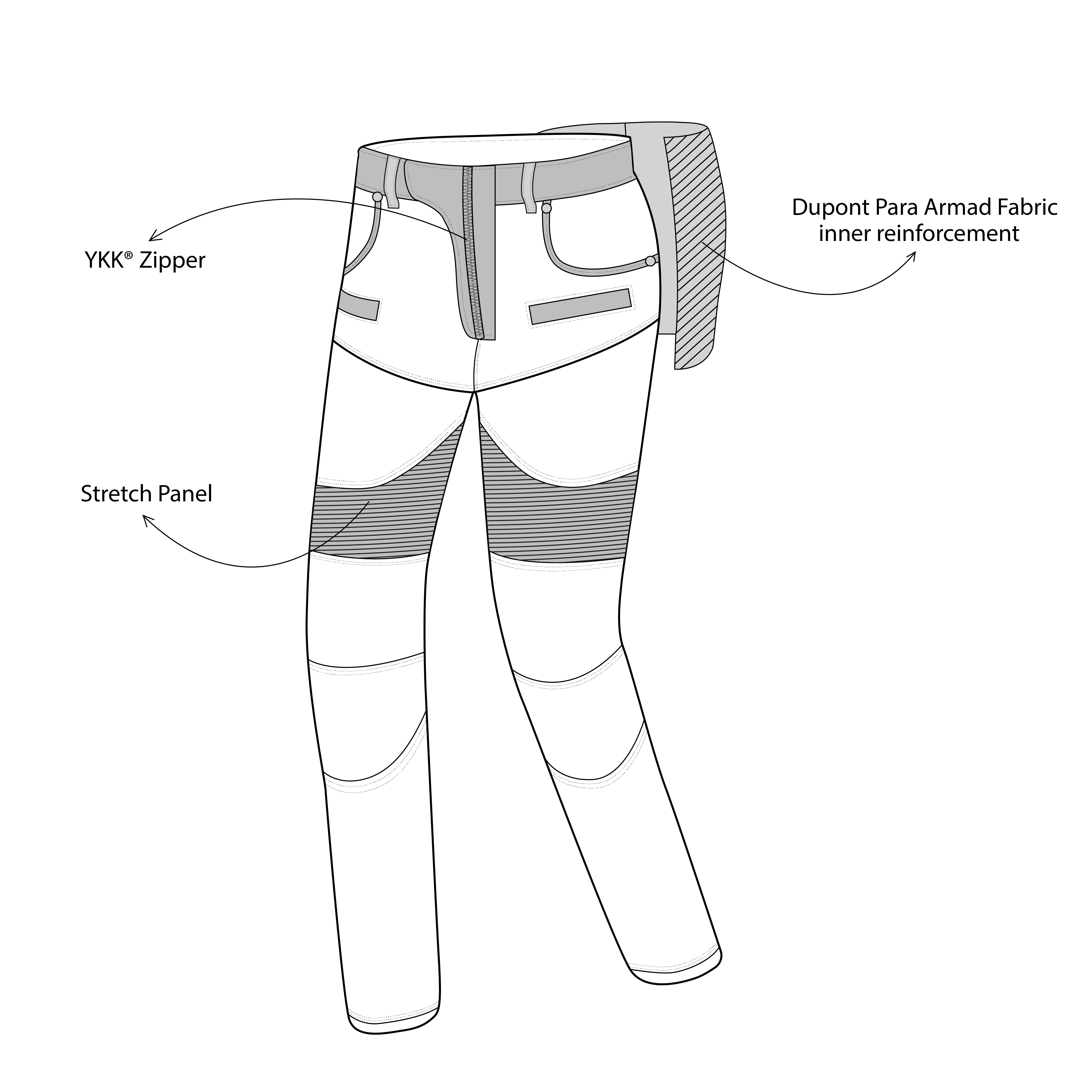 infographic sketch bela alpha denim jean blue front side view