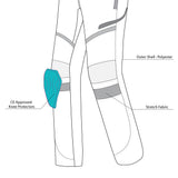 infoghraphic sketch bela calm digger winter textile pant black front bottom view