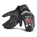 bela daring racing motorbike gloves black red