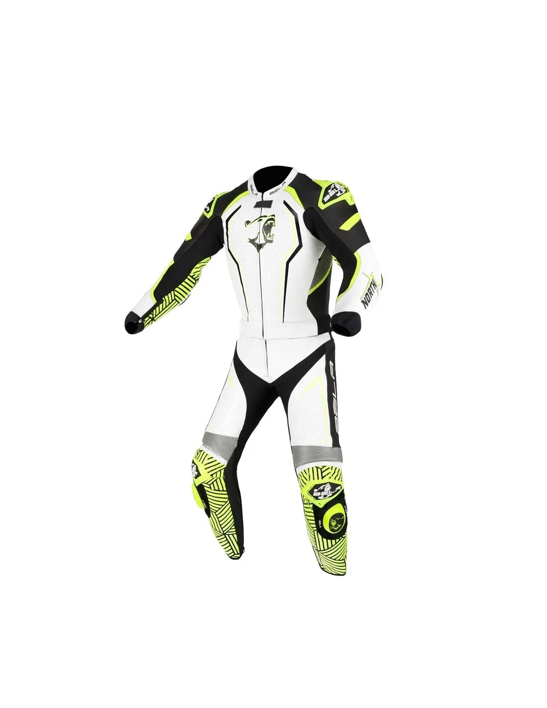 BELA - 2 PC North Star Suit Black/White/Fluor Yellow