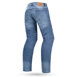 bela piston motorcycle jeans back