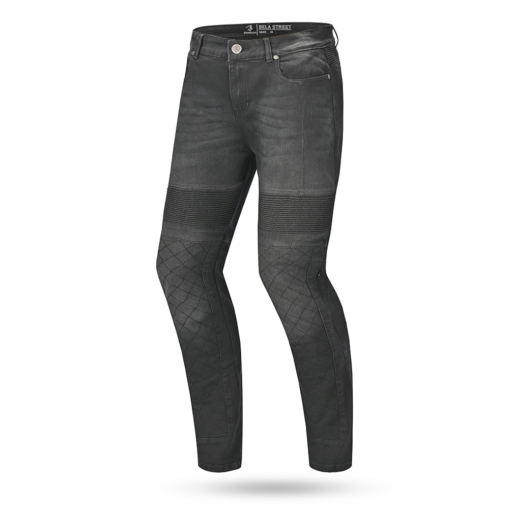 bela street motorcycle jeans black