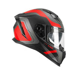 CGM 311R BLAST RACE Moto Integral Casco Rojo Antracita Mate