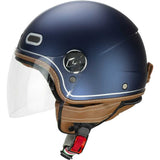 CGM 191V Pix Vintage Jet Helmet – Satin Blue/Silver